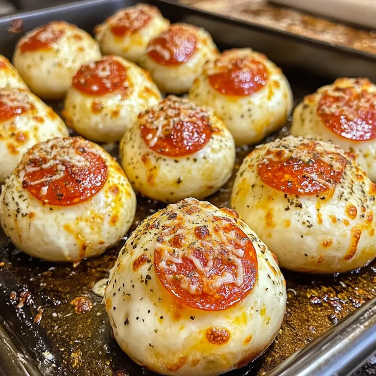 Pizza Bombs Mozzarella Pepperoni