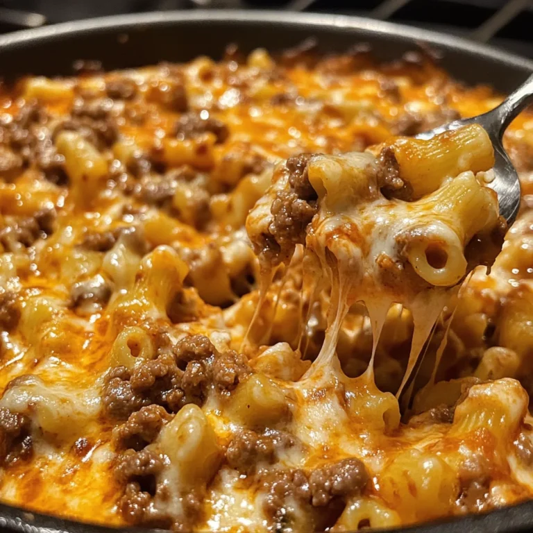 Cheesy Pizza Hamburger Helper