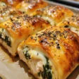 Chicken spinach cheese rolls