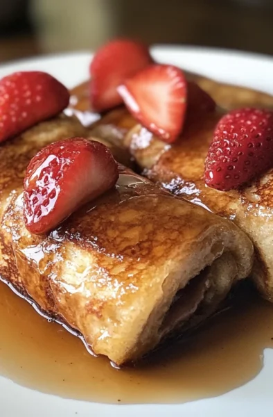 Strawberry French Toast Rollups
