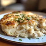 Biscuits gravy hashbrown bake