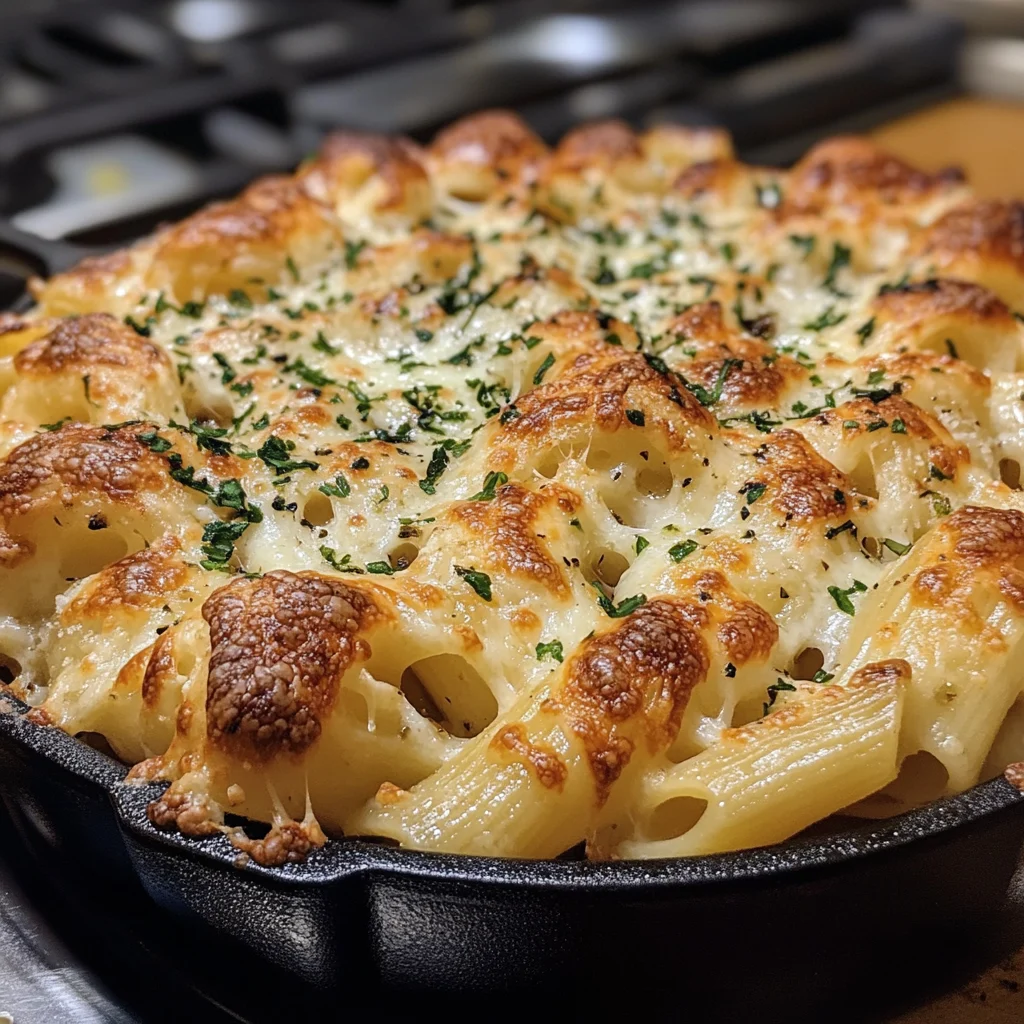 Garlic Bread Pasta Timpano
