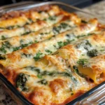Spinach Cheese Manicotti Bake